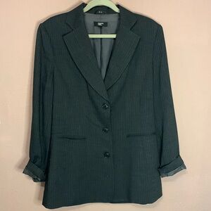 Phillipe Adec Gray Pinstripe Blazer Size 10